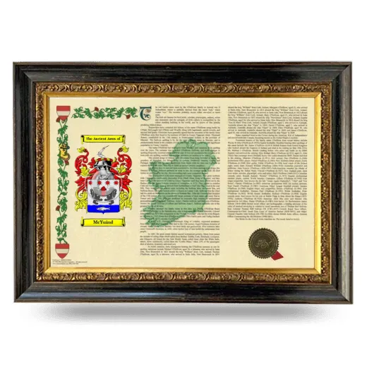 McYuind Armorial Landscape Framed - Heirloom
