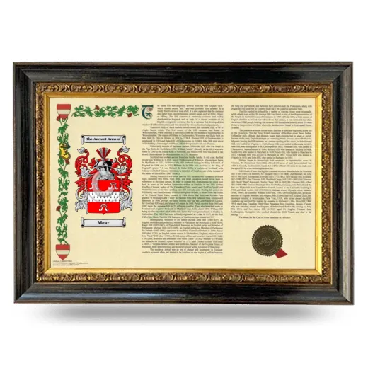 Mear Armorial Landscape Framed - Heirloom