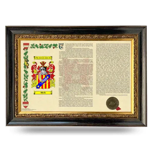 Mech Armorial Landscape Framed - Heirloom