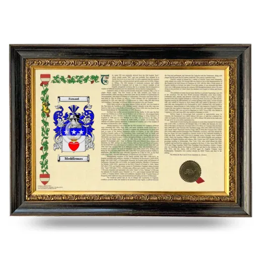 Meddlemas Armorial Landscape Framed - Heirloom