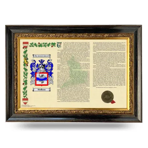 Medham Armorial Landscape Framed - Heirloom