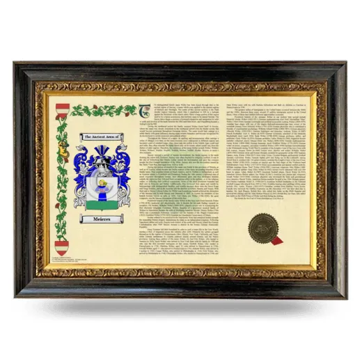 Meieres Armorial Landscape Framed - Heirloom