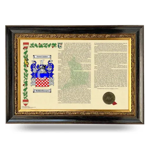 Meiklethwayte Armorial Landscape Framed - Heirloom