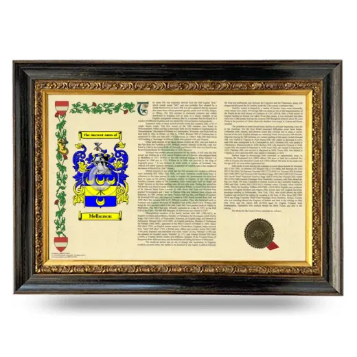 Mellanson Armorial Landscape Framed - Heirloom