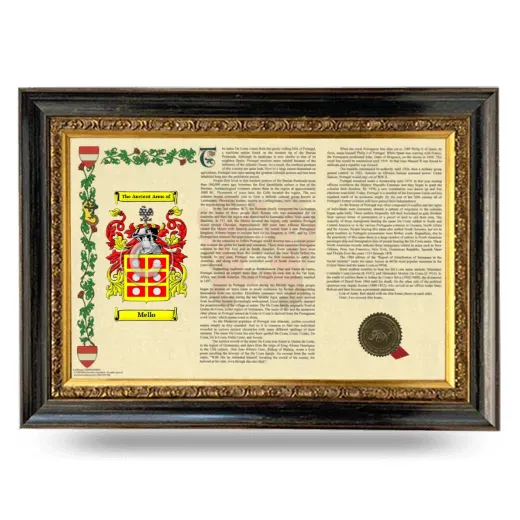 Mello Armorial Landscape Framed - Heirloom