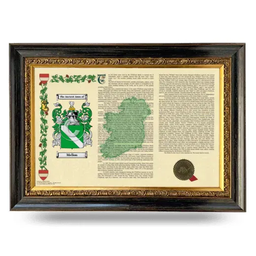 Mellon Armorial Landscape Framed - Heirloom