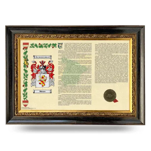 Menez Armorial Landscape Framed - Heirloom