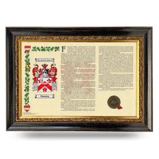 Menning Armorial Landscape Framed - Heirloom