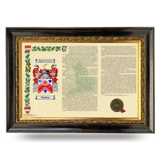 Mention Armorial Landscape Framed - Heirloom