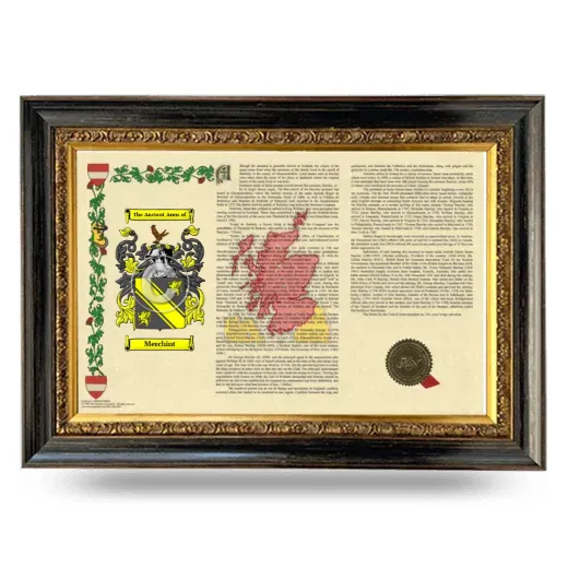Merchint Armorial Landscape Framed - Heirloom