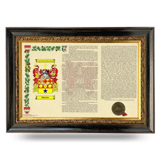 Mercier Armorial Landscape Framed - Heirloom