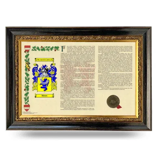 Meres Armorial Landscape Framed - Heirloom