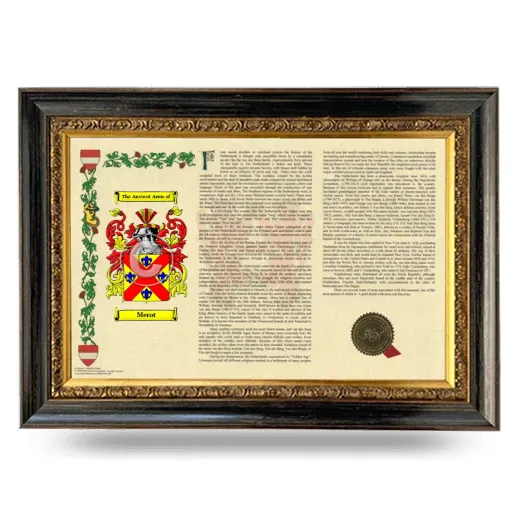 Merot Armorial Landscape Framed - Heirloom