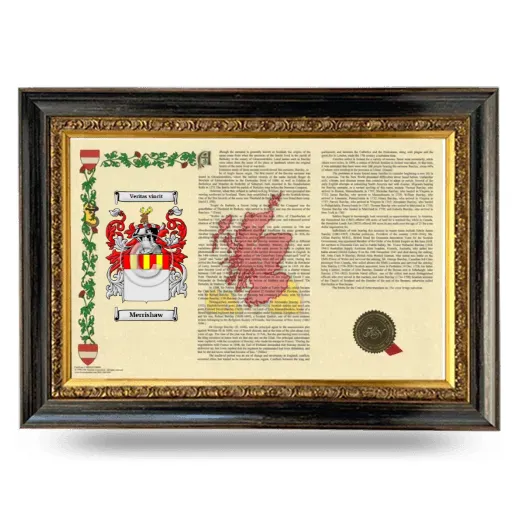 Merrishaw Armorial Landscape Framed - Heirloom
