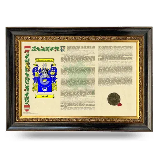 Mertel Armorial Landscape Framed - Heirloom