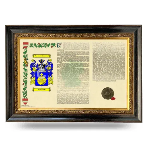 Mesman Armorial Landscape Framed - Heirloom
