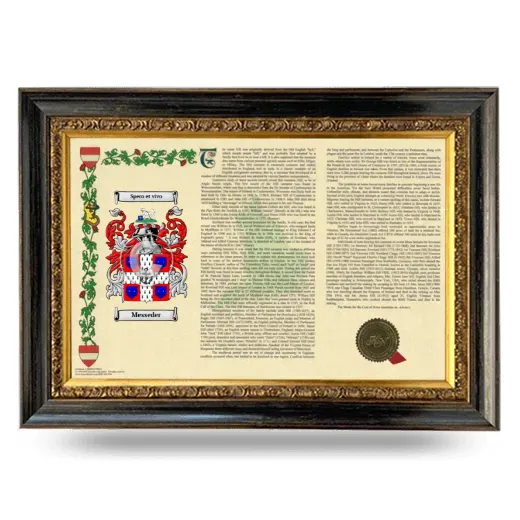 Messeder Armorial Landscape Framed - Heirloom