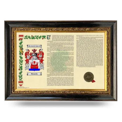 Messerly Armorial Landscape Framed - Heirloom