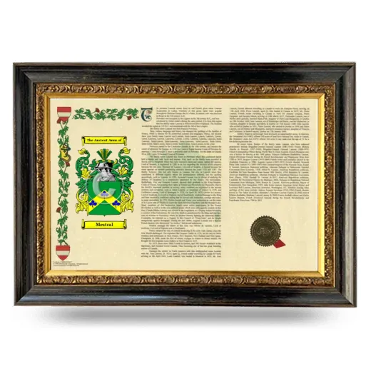Mestral Armorial Landscape Framed - Heirloom