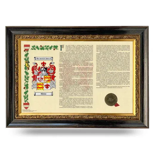 Meter Armorial Landscape Framed - Heirloom