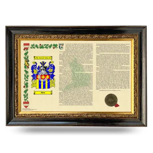 Mew Armorial Landscape Framed - Heirloom