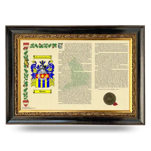 Mewse Armorial Landscape Framed - Heirloom