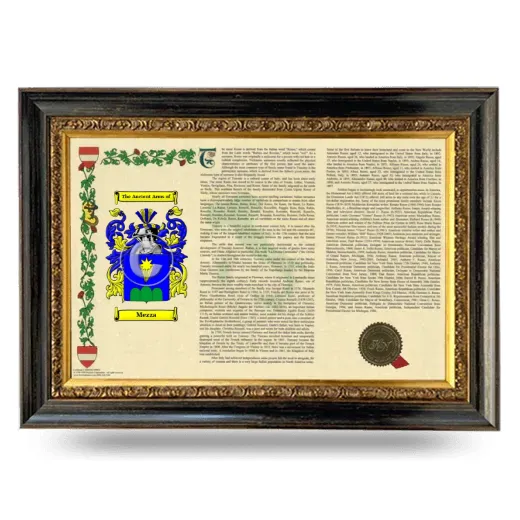 Mezza Armorial Landscape Framed - Heirloom