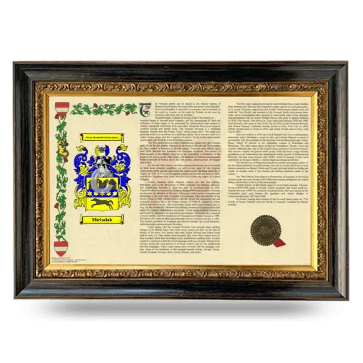Michalak Armorial Landscape Framed - Heirloom