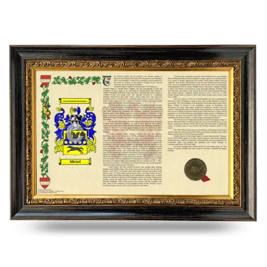 Michel Armorial Landscape Framed - Heirloom