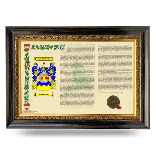 Mickleham Armorial Landscape Framed - Heirloom