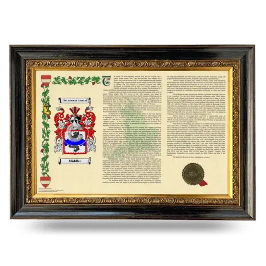 Middler Armorial Landscape Framed - Heirloom
