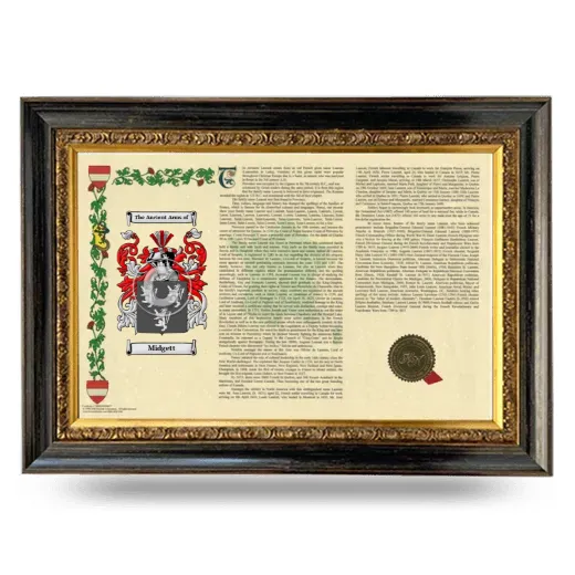 Midgett Armorial Landscape Framed - Heirloom