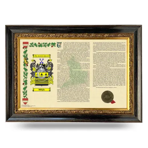 Midgly Armorial Landscape Framed - Heirloom