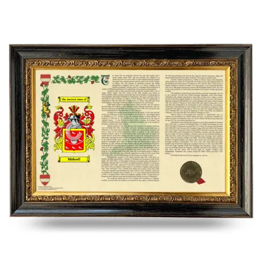 Midwell Armorial Landscape Framed - Heirloom
