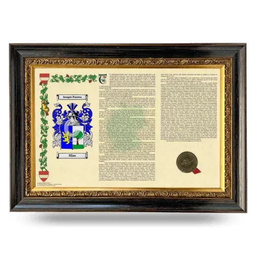 Mier Armorial Landscape Framed - Heirloom