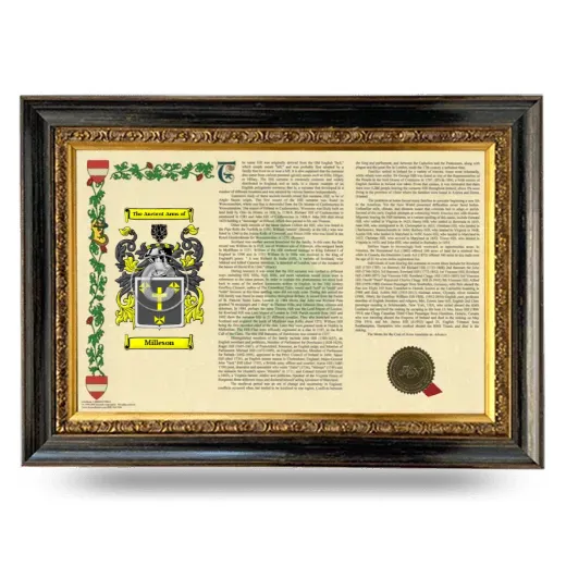 Milleson Armorial Landscape Framed - Heirloom