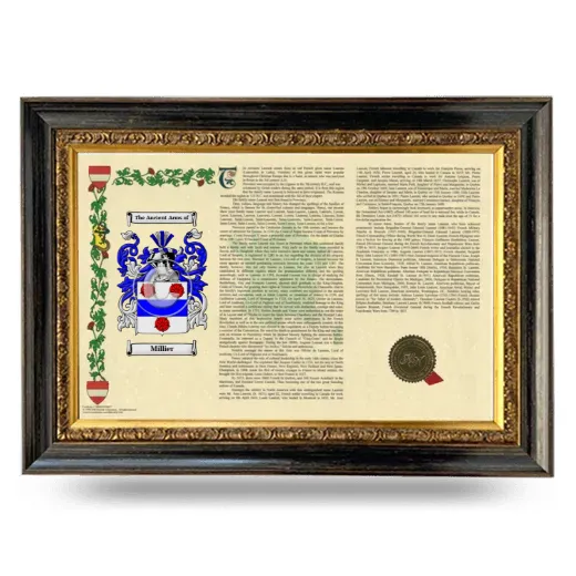Millier Armorial Landscape Framed - Heirloom