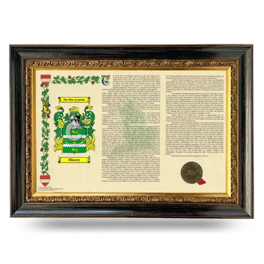 Mincey Armorial Landscape Framed - Heirloom