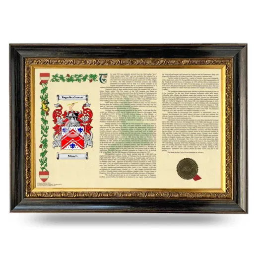 Minch Armorial Landscape Framed - Heirloom