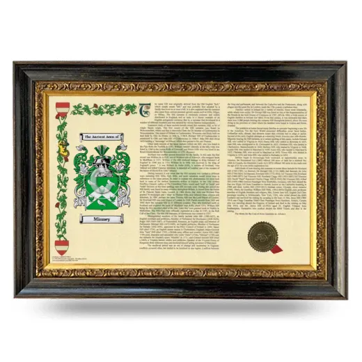 Minney Armorial Landscape Framed - Heirloom