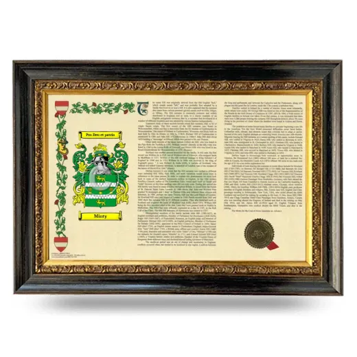Minty Armorial Landscape Framed - Heirloom