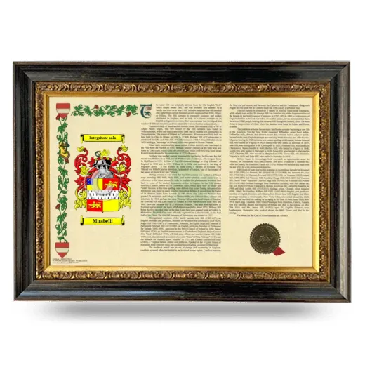 Mirabelli Armorial Landscape Framed - Heirloom