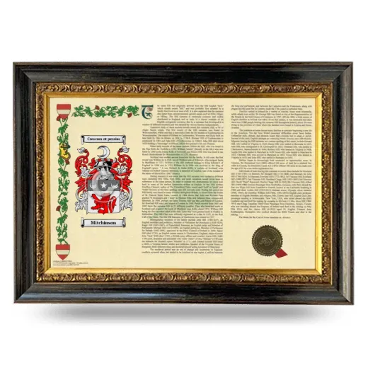 Mitchinson Armorial Landscape Framed - Heirloom