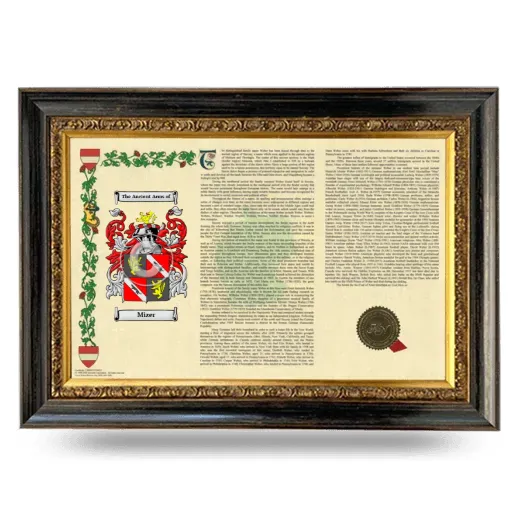 Mizer Armorial Landscape Framed - Heirloom