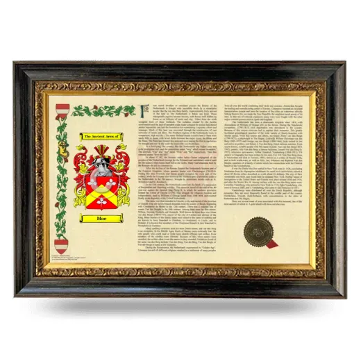 Moe Armorial Landscape Framed - Heirloom