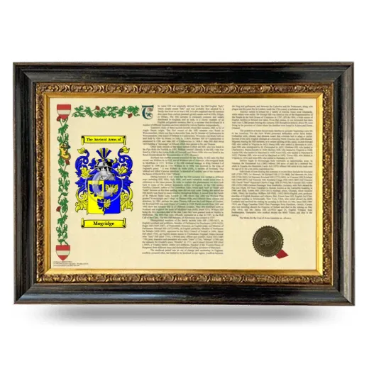 Mogridge Armorial Landscape Framed - Heirloom