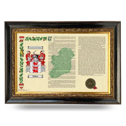 Mohent Armorial Landscape Framed - Heirloom