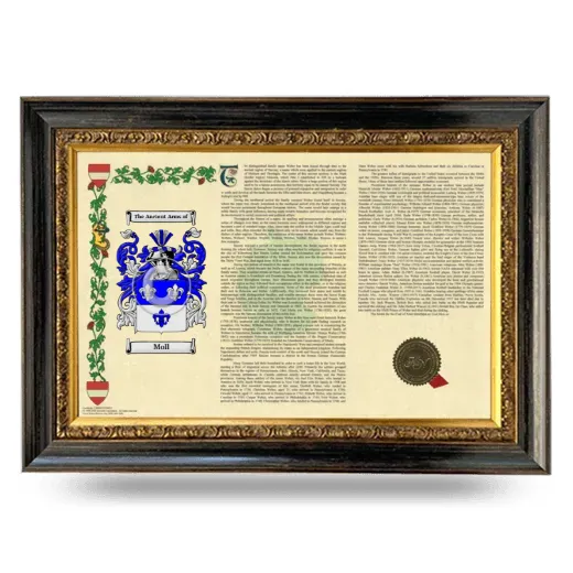 Moll Armorial Landscape Framed - Heirloom
