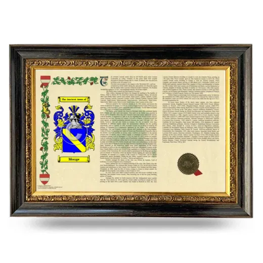 Monge Armorial Landscape Framed - Heirloom