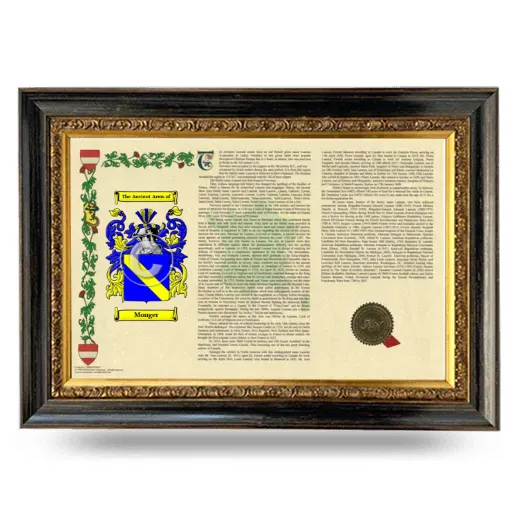 Monger Armorial Landscape Framed - Heirloom